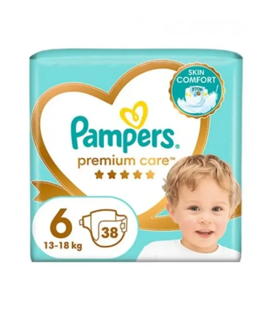 پوشک بچه سایز 6 پمپرز بسته 38 عددی (اصل)